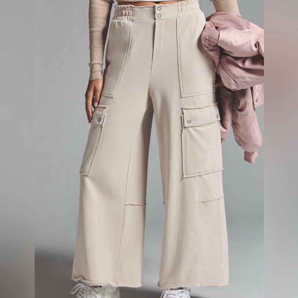 Anthropologie beach cargo pants